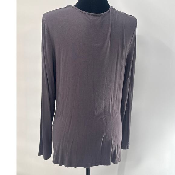 Worthington Sequine Rouched Top Grey XL - Picture 3 of 5